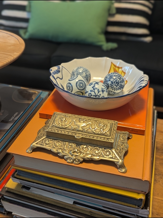 Other - Italian Brass Stamp Box Or Jewelry Casket – Ornate Baroque